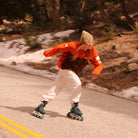 Skating downhill on the K2 Alexis 84 BOA inline skates.