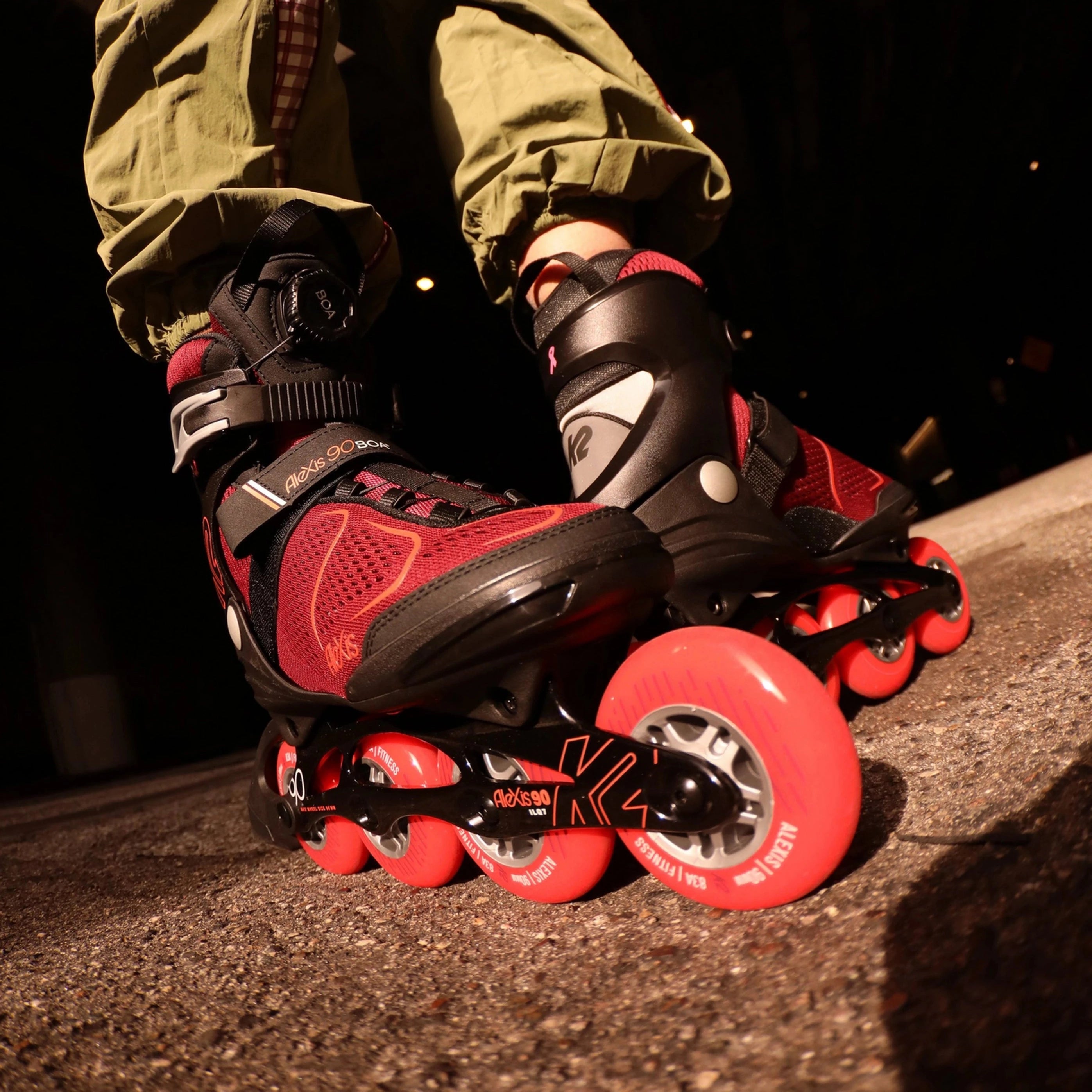 The K2 Alexis 90 Boa inline skates.